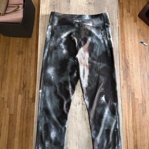 Reebok Black and Gray Cropped leggings